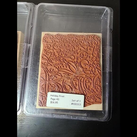 2 New Stamping Up Holiday Print And Just Jeans Stamp - Picture 2 of 9